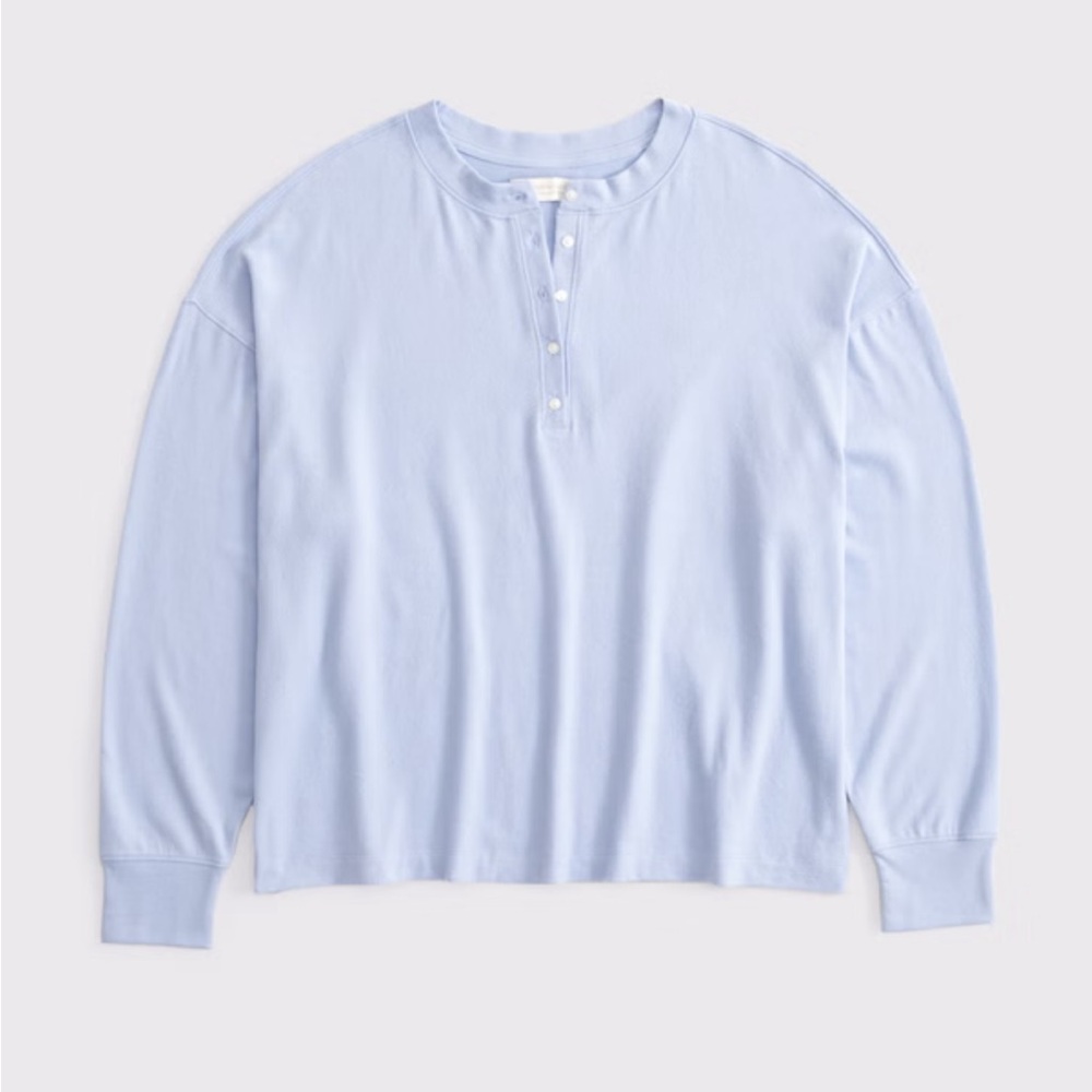 Abercrombie & Fitch Sky Blue Long Sleeve Shirt